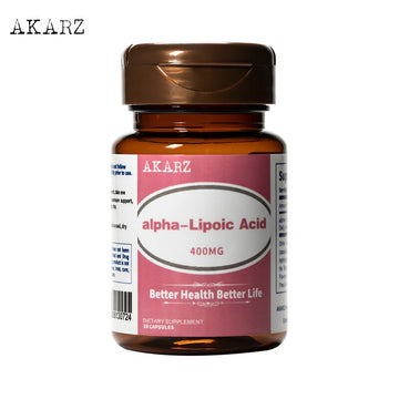 AKARZ Alpha-Lipoic Acid - A Potent Antioxidant for Immune Health - 400mg - Skin & Face Care